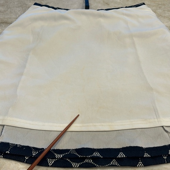 Stitch Fix Renee‎ C | Maybell Lace Detail Skirt | Navy/White | Petite Large (LP) - Picture 9 of 12